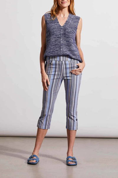 Pant, Stripe Capri
