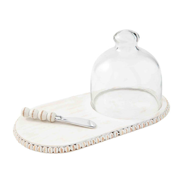 Home, White Bead Tray & Cloche Set