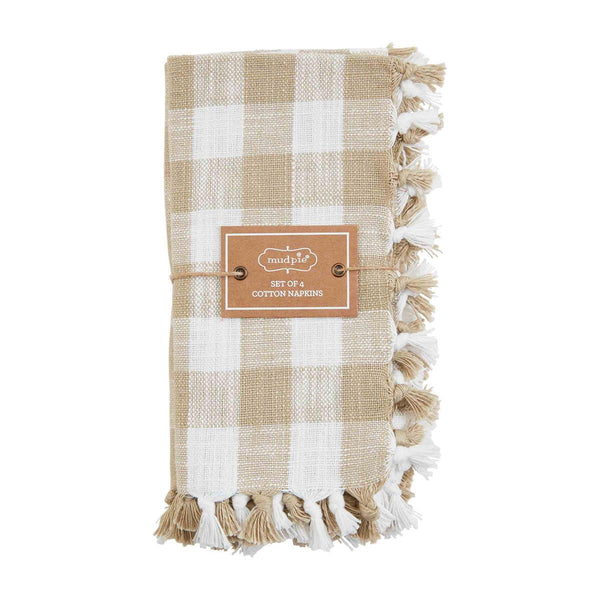 Home, Gingham Cloth Napkin Set (4)