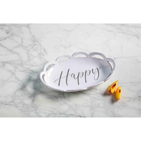 Home, Scalloped Edge Happy Bowl