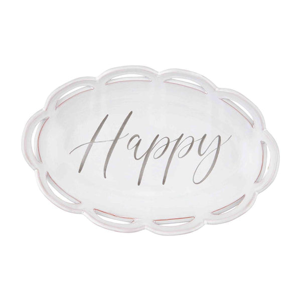 Home, Scalloped Edge Happy Bowl