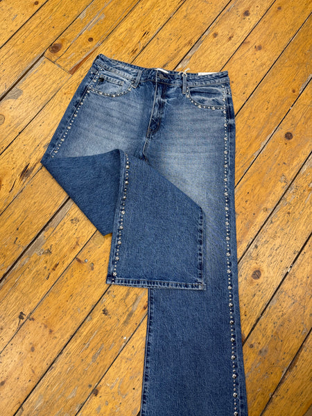 Pant, HR Wide Flare Studs