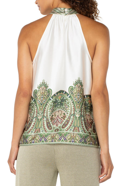 Top, Mock Neck Halter