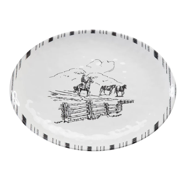 Home, Ranch Life Serving Platter