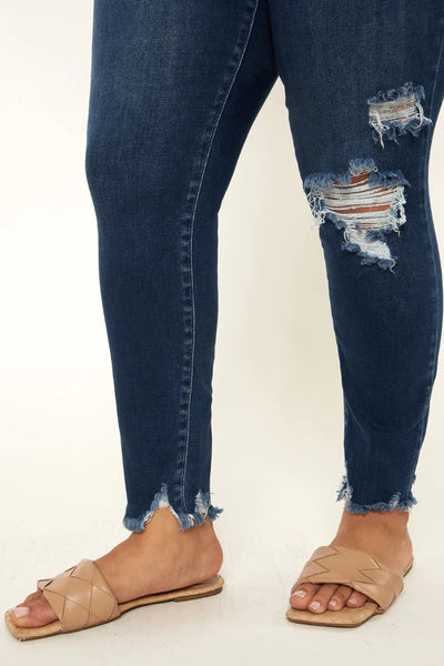 Pant, Gemma High Rise Distressed
