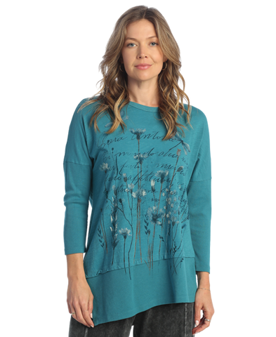 Top, Teal Dragonfly Tunic