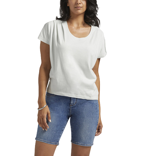 White Flutter Sleeve Tee
