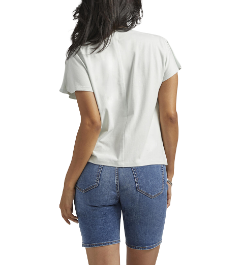 White Flutter Sleeve Tee