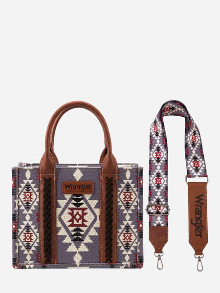 Wrangler SW Print Small Canvas Tote - Dk Gray