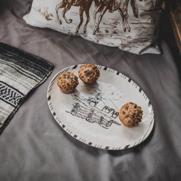 Home, Ranch Life Serving Platter