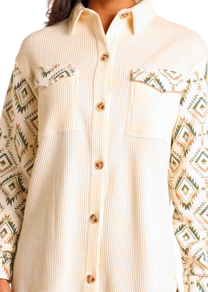 Shacket, Waffle Knit Gr