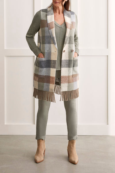 Forest Fog Vest W/Fringe