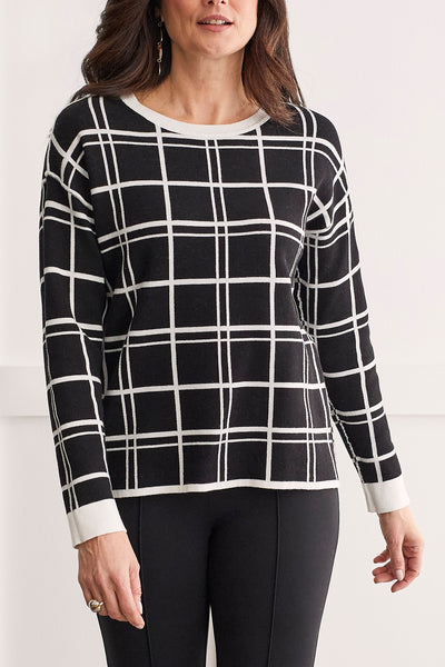 Reversible Window Pane Sweater