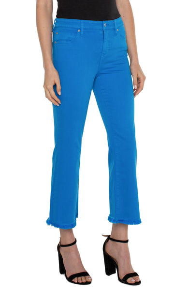 Pant, Hannah Crop Flare, Diva Blue
