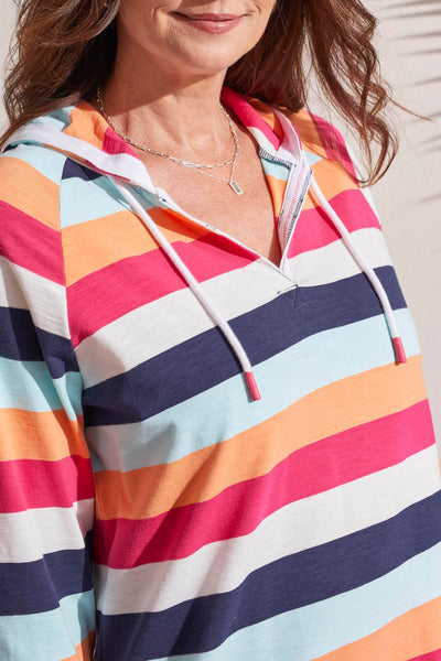 Top, Striped Hoody