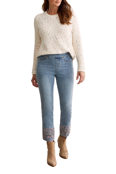 Pant, Audrey Straight w/Pink Sparkle