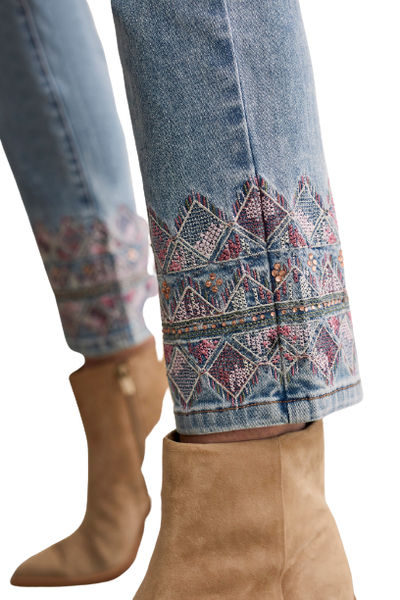 Pant, Audrey Straight w/Pink Sparkle
