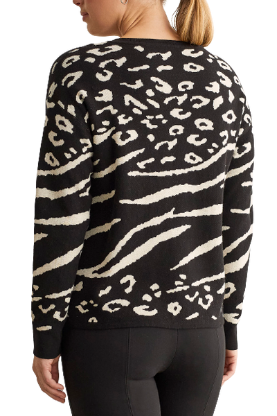 Sweater, Reversible Animal Print