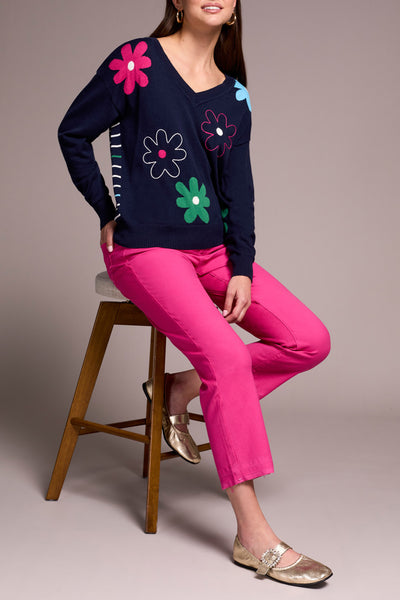 Sweater, V-Neck Navy
