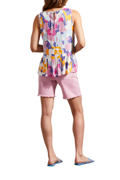 Top, Purple/Pink Peplum Blouse