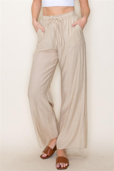 Natural Drawstring Pant