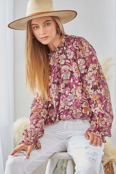 Magenta Dress Blouse