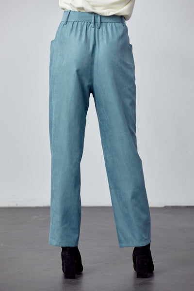 Soft Corduroy Belted Pants