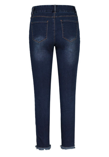 Frayed Ankle Jegging