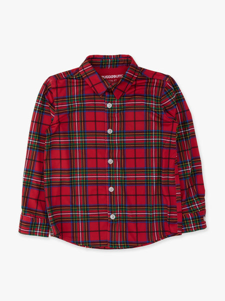Boys, Red Plaid Shirt