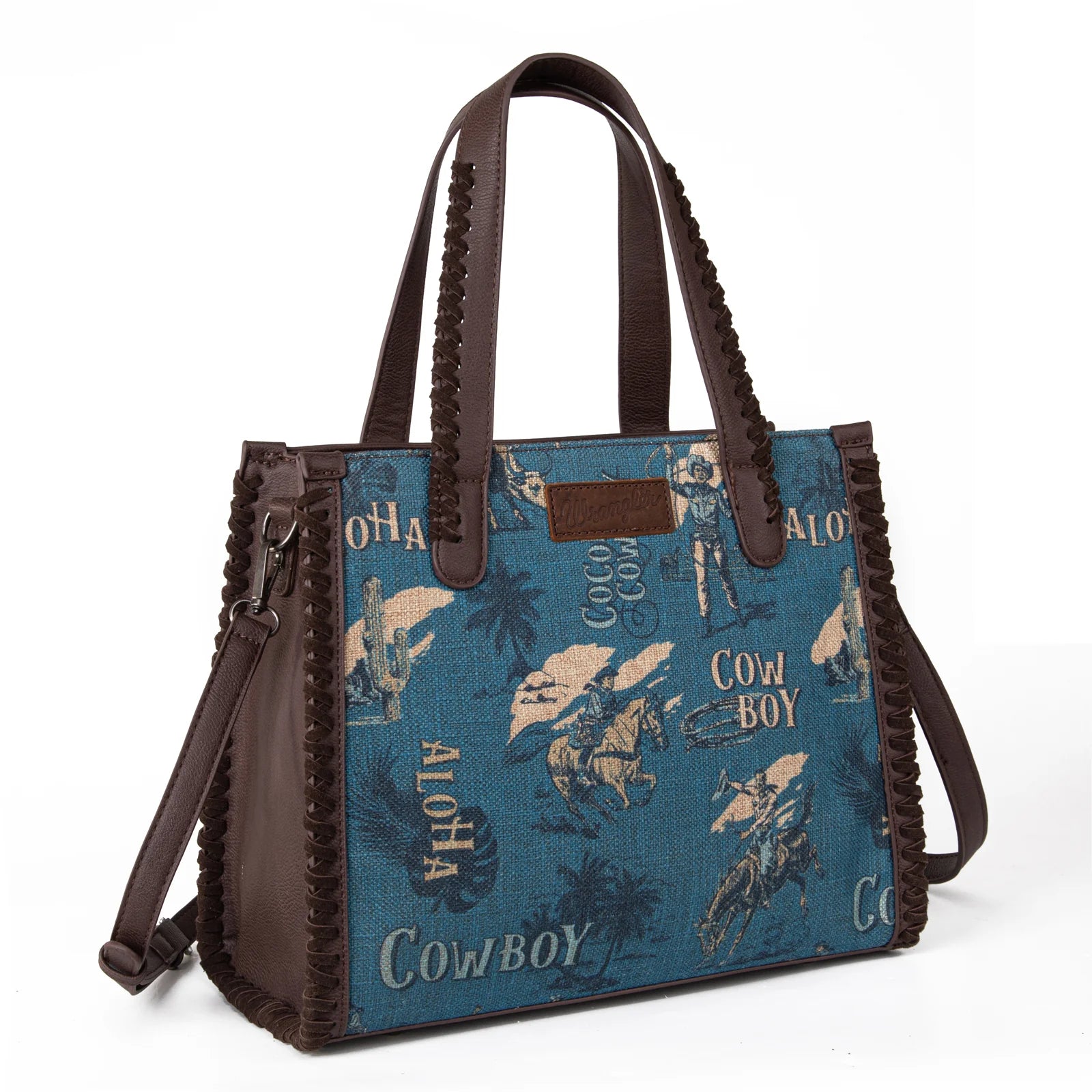 Wrangler Vintage Retro Cowboy Satchel - Jean