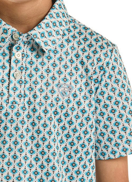 Boys, Mini Aztec Geo Polo