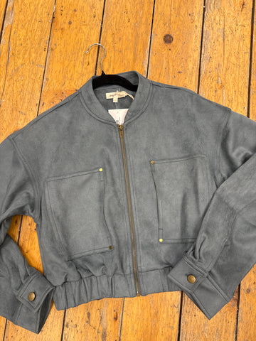 Jacket, Suede Bomber