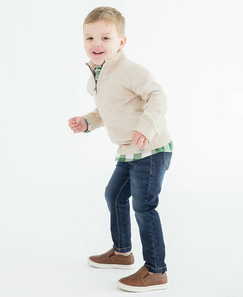 Boys, LS 1/4-Zip Sweater