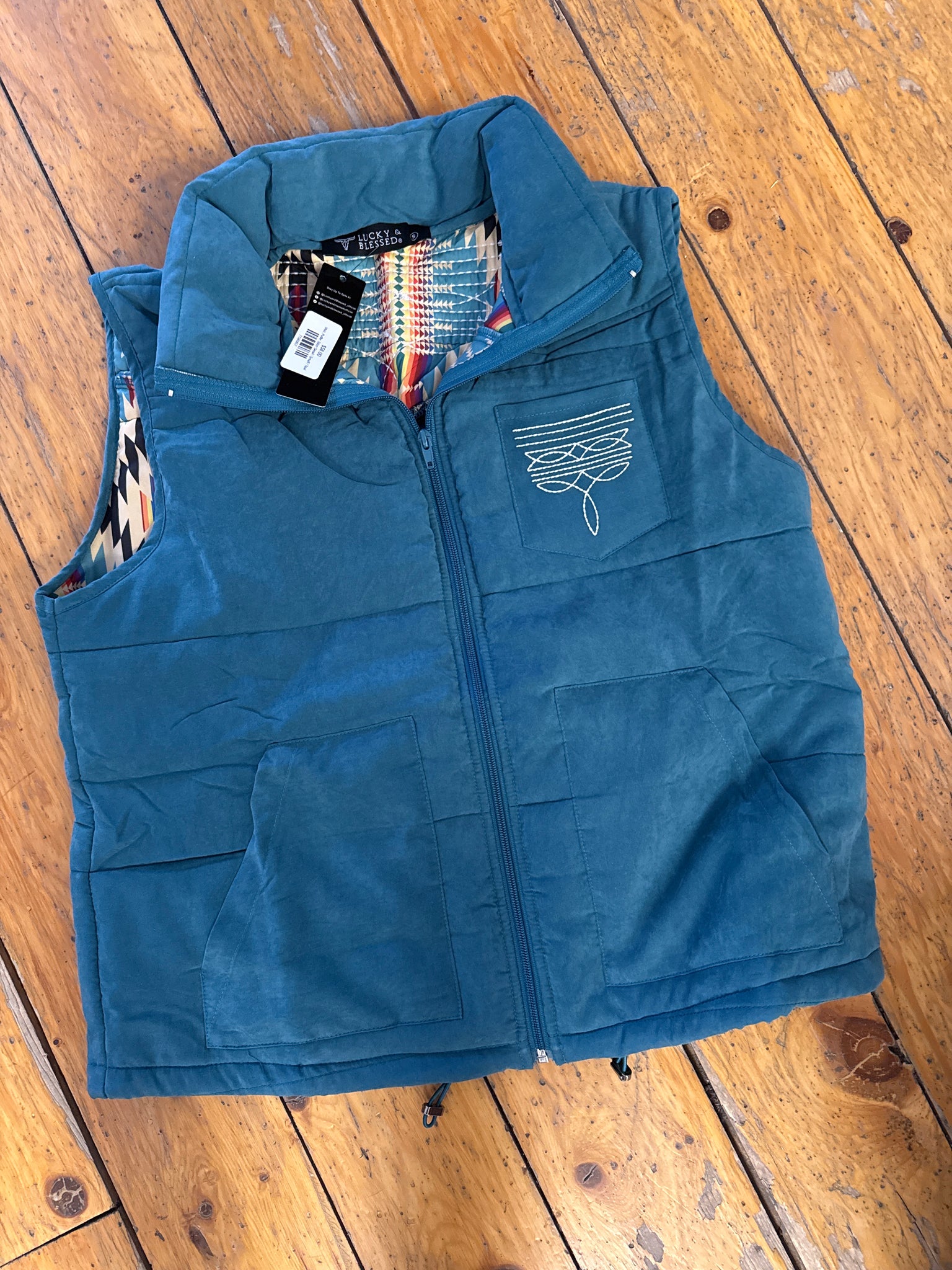 Vest, Puffer, Stitch Detail
