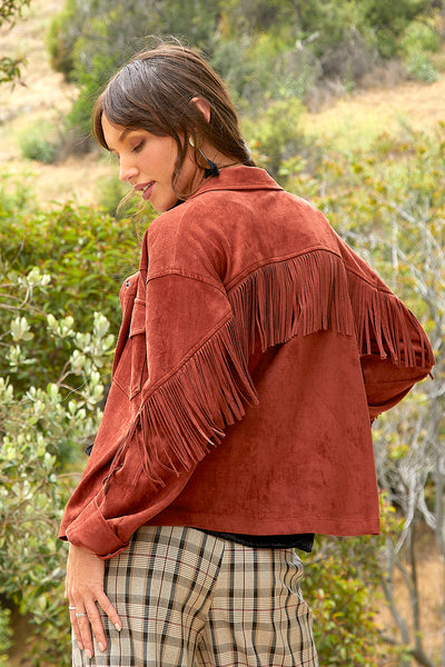 Jacket, Fringe Back