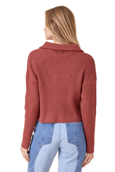 Sweater, Zip Up Detail