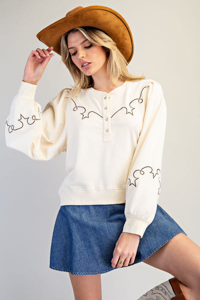 Top, Soft Knit Henley