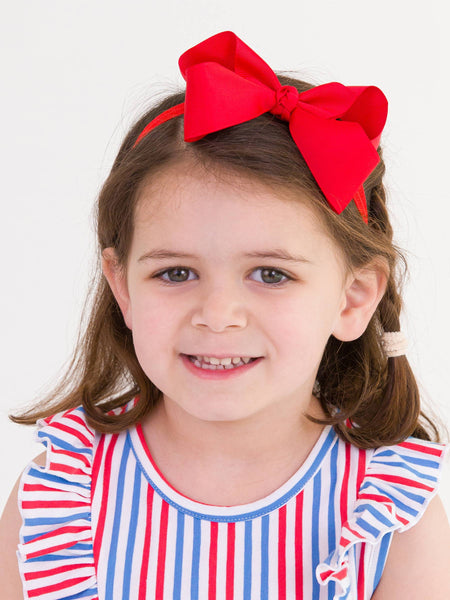 Girls, Red Bow Headband