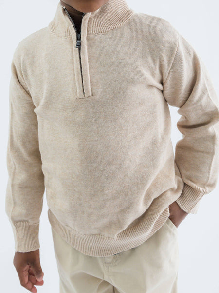 Boys, LS 1/4-Zip Sweater