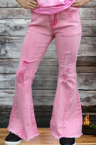 Kids Hot Pink Jeans
