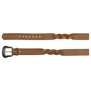 Belt, Brown Braided Leather