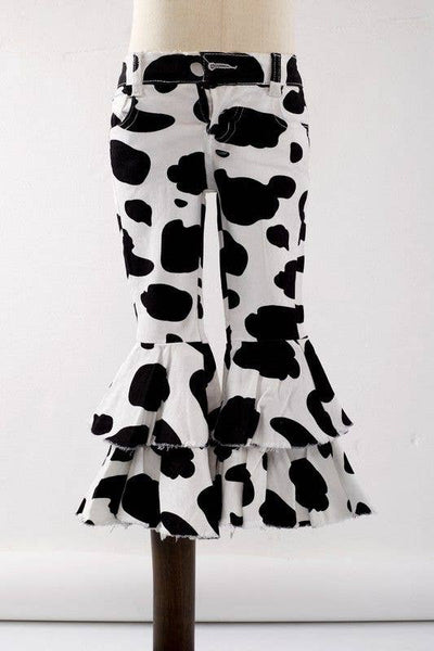 Child, Cow Denim Flares