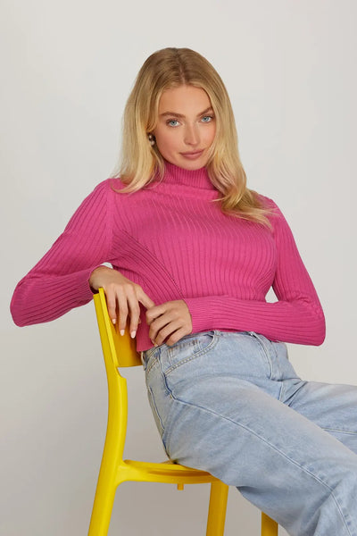 Sweater, LS Mock Crop