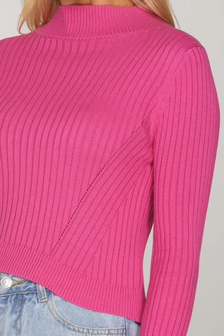 Sweater, LS Mock Crop