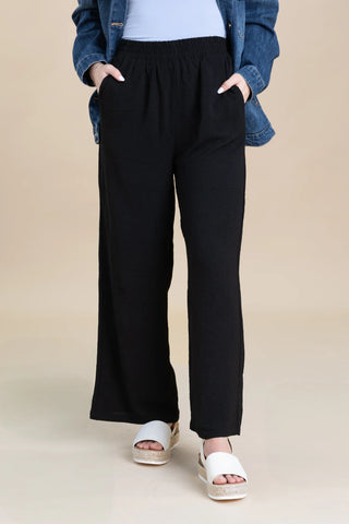 Pant, Wide-leg Paperbag