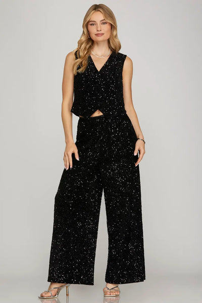 Pant, Sequin Long