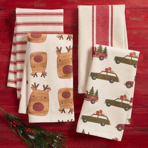 Towel, Reindeer Farm Set