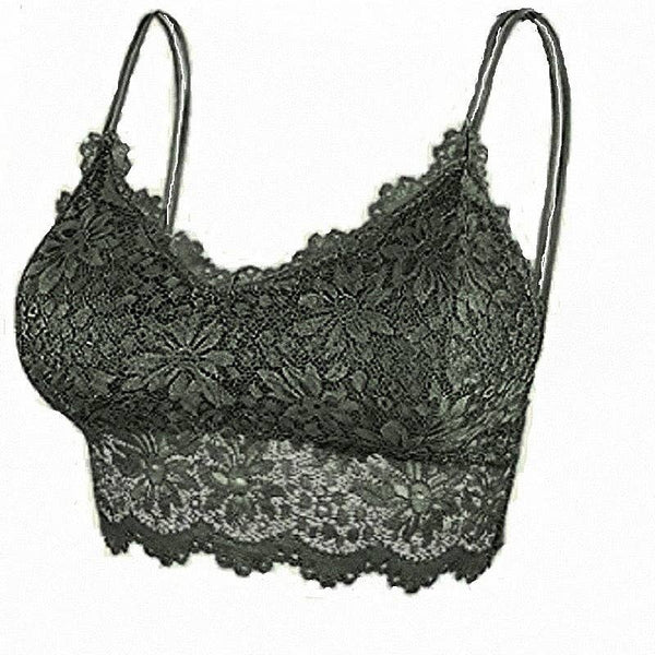 Solid Lace Bralette Top