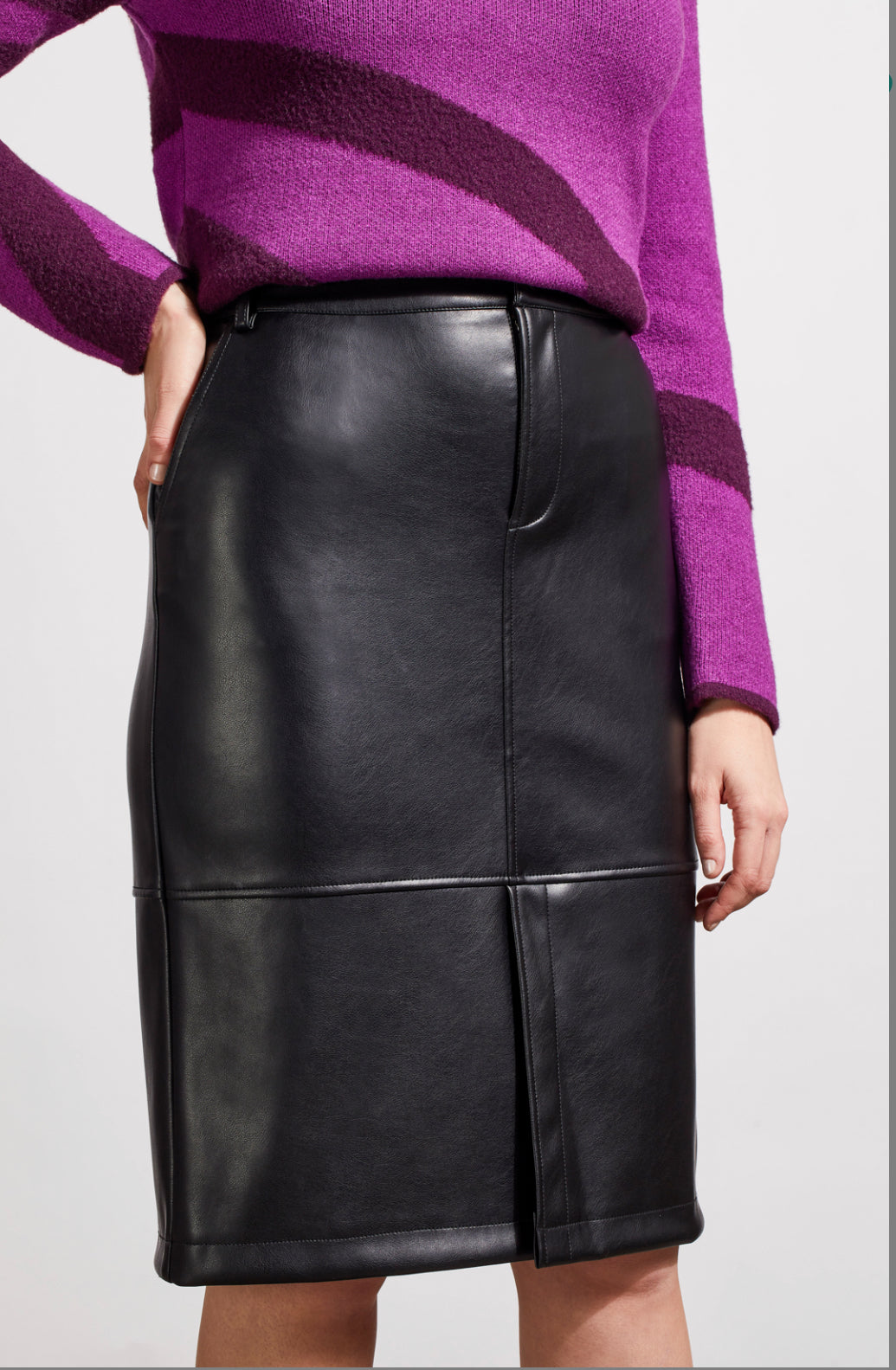 Skirt, Faux Leather