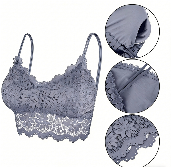 Solid Lace Bralette Top